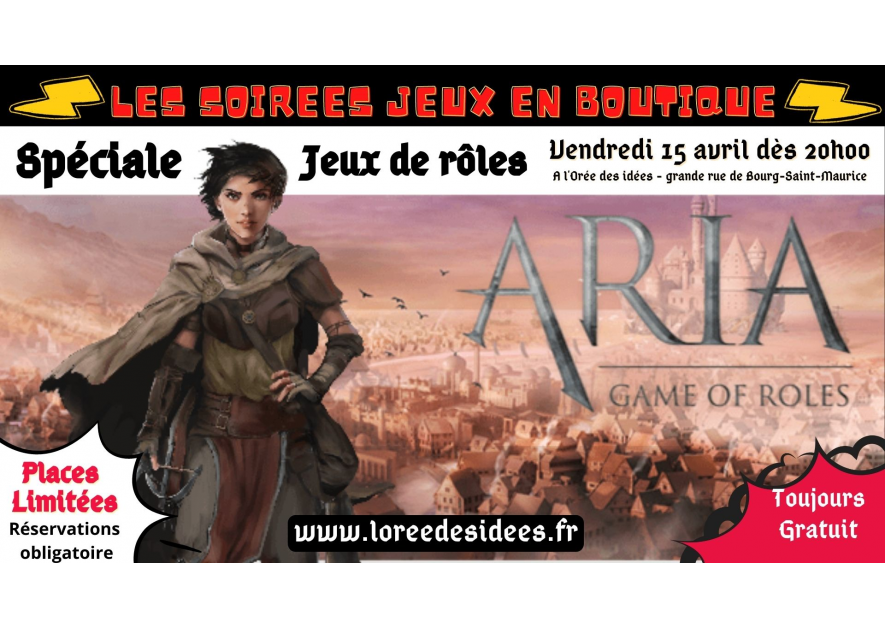 Soirée jeux en boutique - Spéciale jeux de rôles !
